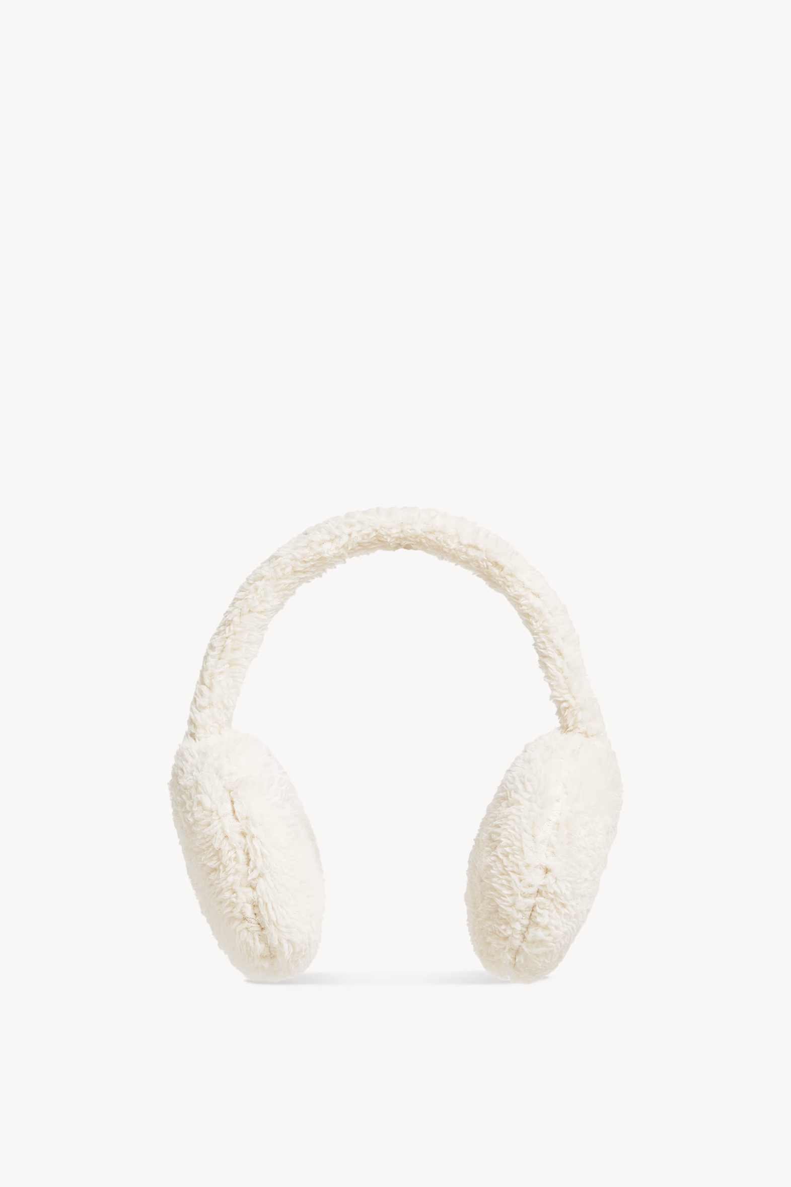 Cache-oreilles matelassé en teddy Femmes Blanc Moncler 0